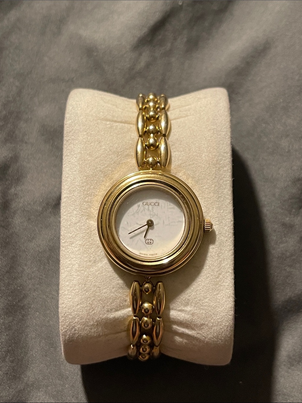 GUCCI Change Bezel 11/12.2 Watch Quartz Gold Women's Authentic